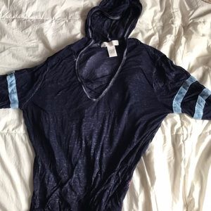 somewhat see through light hoodie